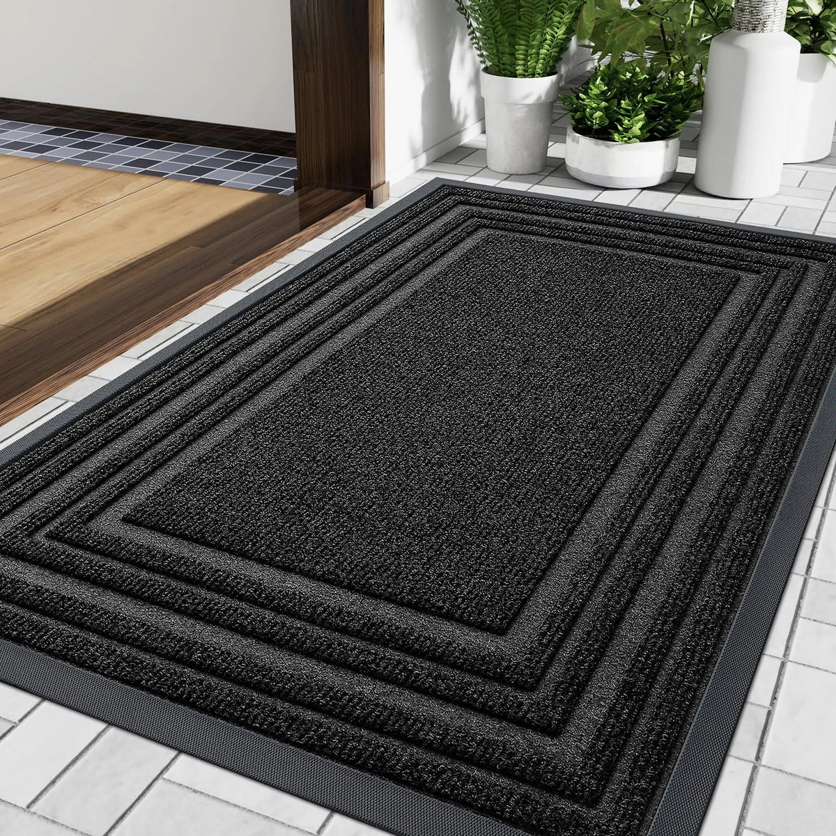 Doormat Natural Rubber Non-Slip Weather-Resistant