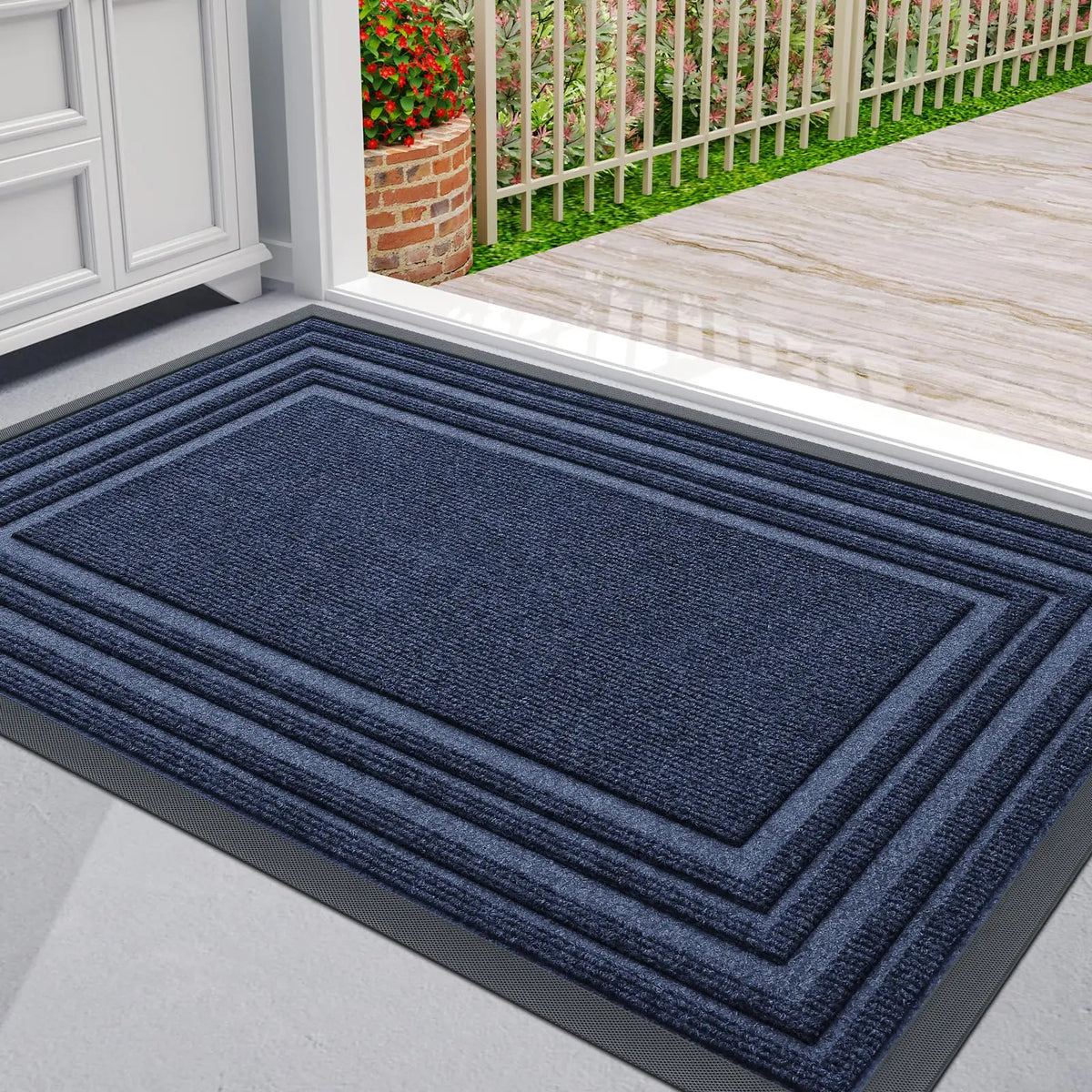 Doormat Natural Rubber Non-Slip Weather-Resistant
