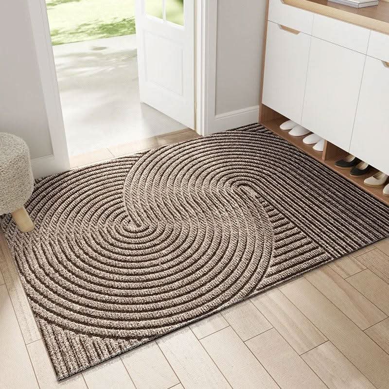 Doormat Sand-Trapping Design Non-Slip Backing Easy-Clean Fabric