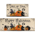 Doormat Set Halloween Printed Washable Crystal Velvet