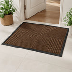 Doormat Striped Dirt-Trapping Non-Slip Waterproof