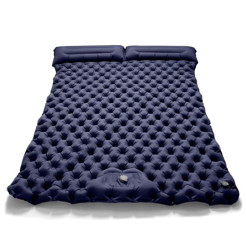 Double Camping Mat Self-Inflating Lightweight Waterproof Ripstop Nylon
