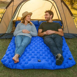 Double Camping Mat Self-Inflating Lightweight Waterproof Ripstop Nylon