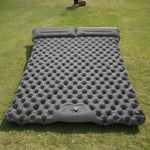 Double Camping Mat Self-Inflating Lightweight Waterproof Ripstop Nylon