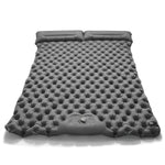 Double Camping Mat Self-Inflating Lightweight Waterproof Ripstop Nylon