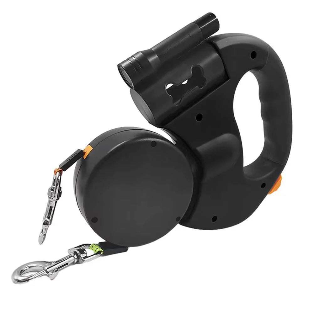 Double Dog Leash Anti-Tangle Swivel Padded Handle 100 lb