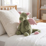 Dragon Plush Toy Soft Fabric Detailed Wings Hand Washable