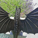Dragon Statue Bronze-Look Resin Weather-Resistant