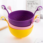Drain Bowl Reusable Heat-Resistant Plastic