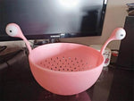 Drain Bowl Reusable Heat-Resistant Plastic