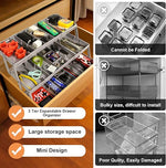 Drawer Organizer Adjustable Dividers Space-Saving Design