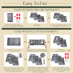Drawer Organizer Adjustable Dividers Space-Saving Design