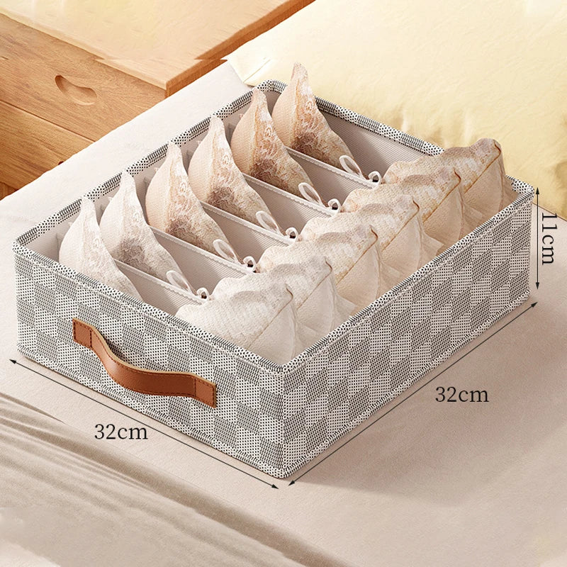 Drawer Organizer Foldable Compartments for Socks & Underwear
