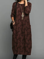 Dress Long Sleeve Tailored Fit Elegant Style
