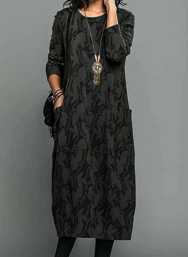Dress Long Sleeve Tailored Fit Elegant Style