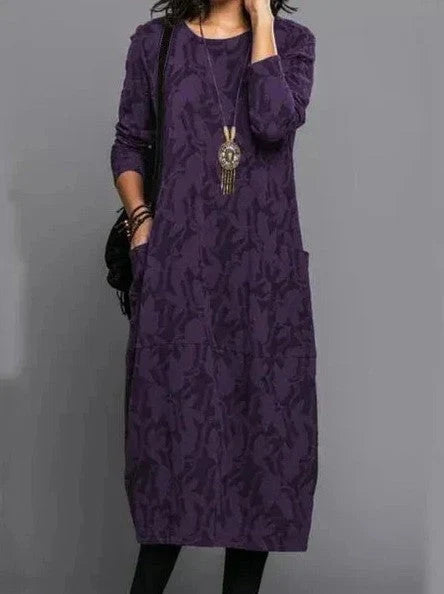 Dress Long Sleeve Tailored Fit Elegant Style