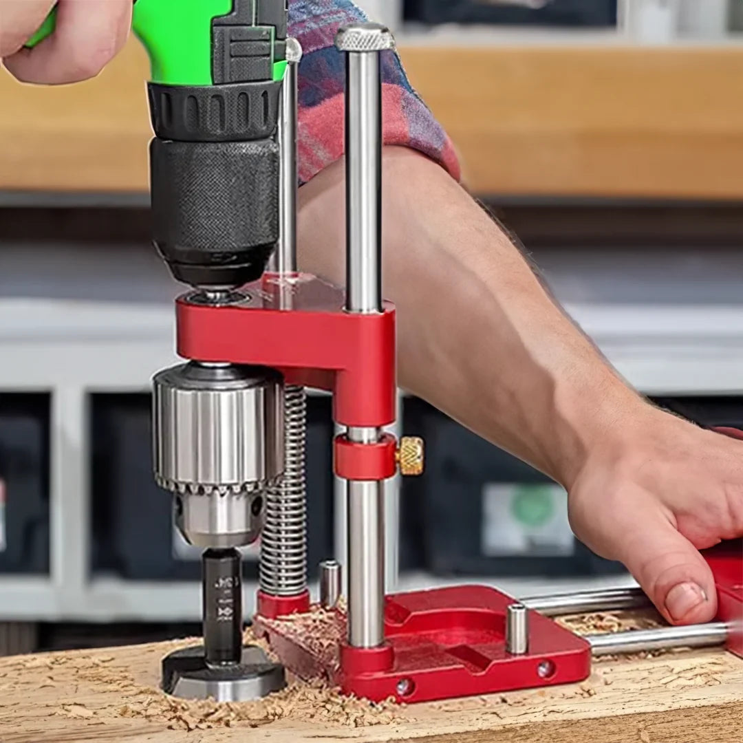 Drill Guide Metal Adjustable Depth & V-Groove