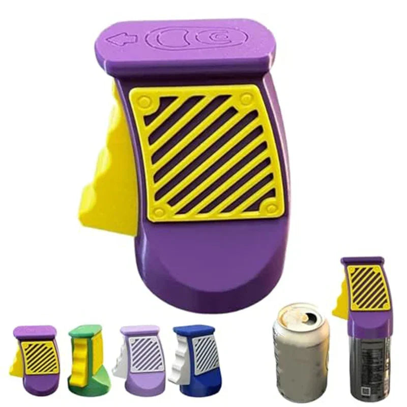 Drink Can Opener One-Handed Push-Operated Silicone Grip