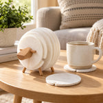 Drink Coasters Sheep Shape Anti-Slip