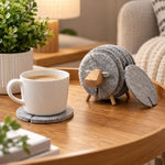 Drink Coasters Sheep Shape Anti-Slip