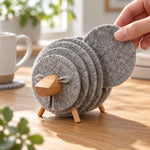 Drink Coasters Sheep Shape Anti-Slip