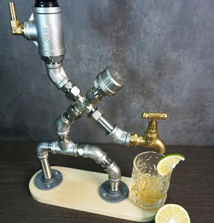 Drink Dispenser Industrial Pipe Single Cup Holder