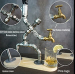 Drink Dispenser Industrial Pipe Single Cup Holder