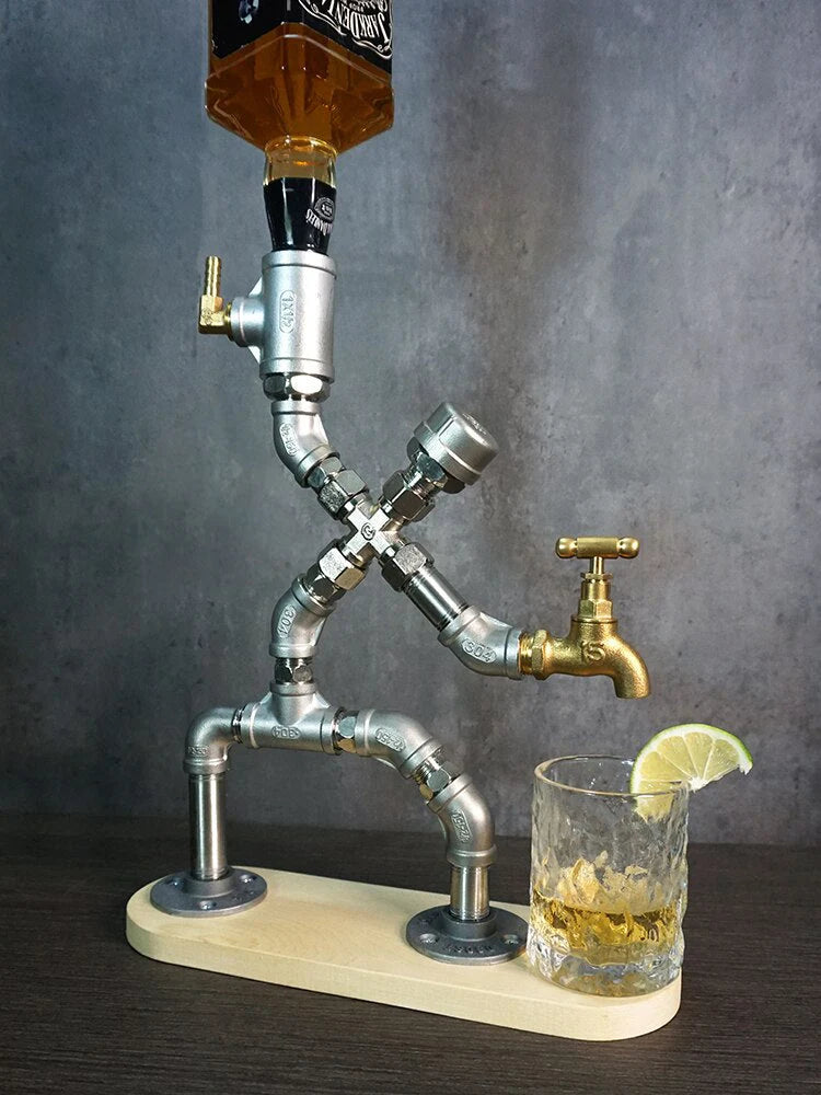 Drink Dispenser Industrial Pipe Single Cup Holder