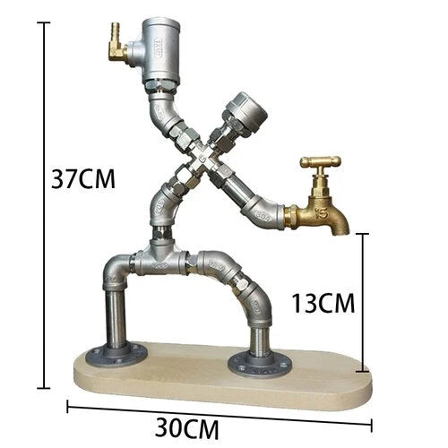 Drink Dispenser Industrial Pipe Single Cup Holder