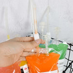 Drink Pouch Set Halloween Blood Bag Design Reusable 3 Pack