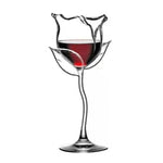 Drinking Glass 3D Rose Design 3.4 fl oz