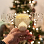Drinking Glass Antler Design 8.45 Oz