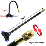 Drip Irrigation Kit 360° Rotating Nozzles & Cut-to-Length Tubing