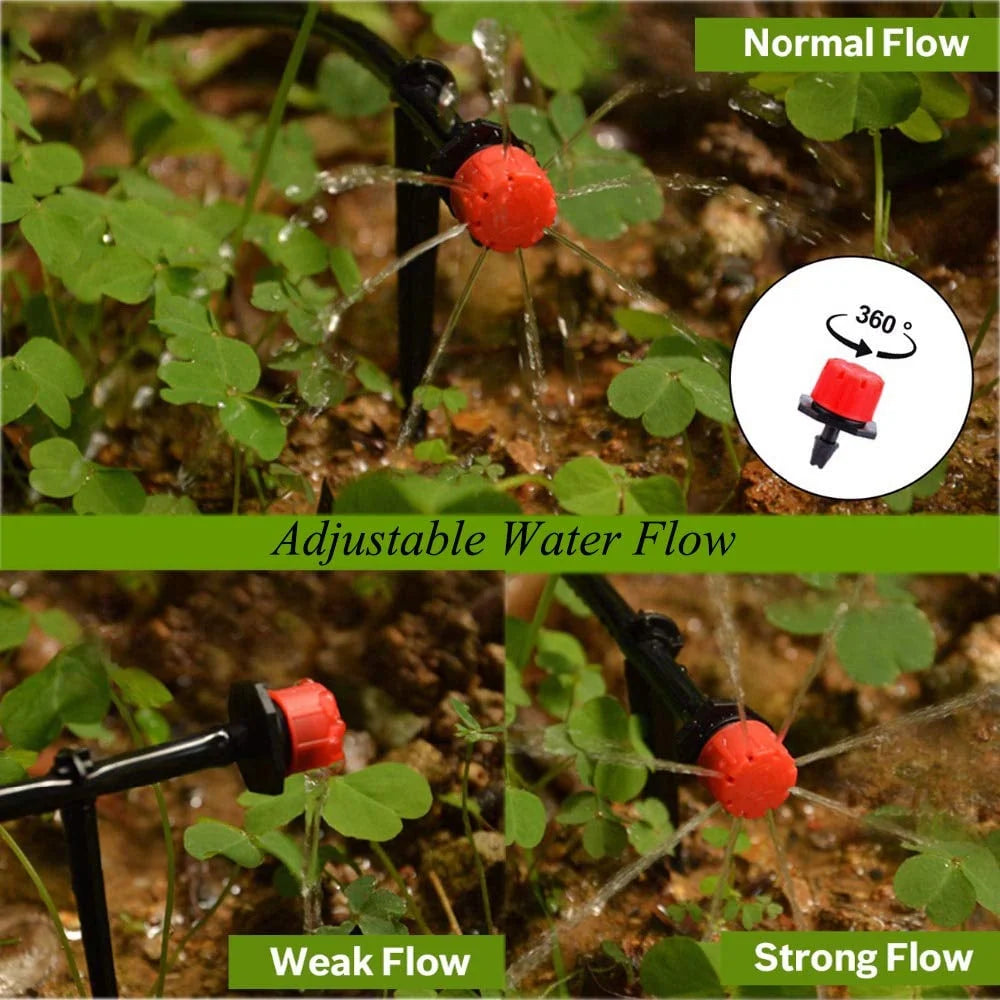Drip Sprinkler Kit 360° Adjustable Clog-Proof Flow Control