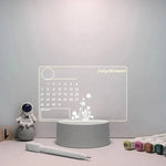 Dry-Erase Sign Acrylic Warm LED USB-Powered With Pen