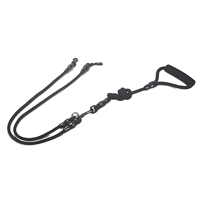 Dual Dog Leash Tangle-Free Cushioned Handle Quick-Lock