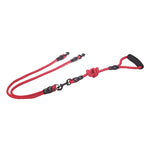 Dual Dog Leash Tangle-Free Cushioned Handle Quick-Lock