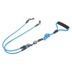 Dual Dog Leash Tangle-Free Cushioned Handle Quick-Lock