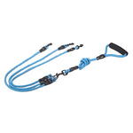 Dual Dog Leash Tangle-Free Cushioned Handle Quick-Lock