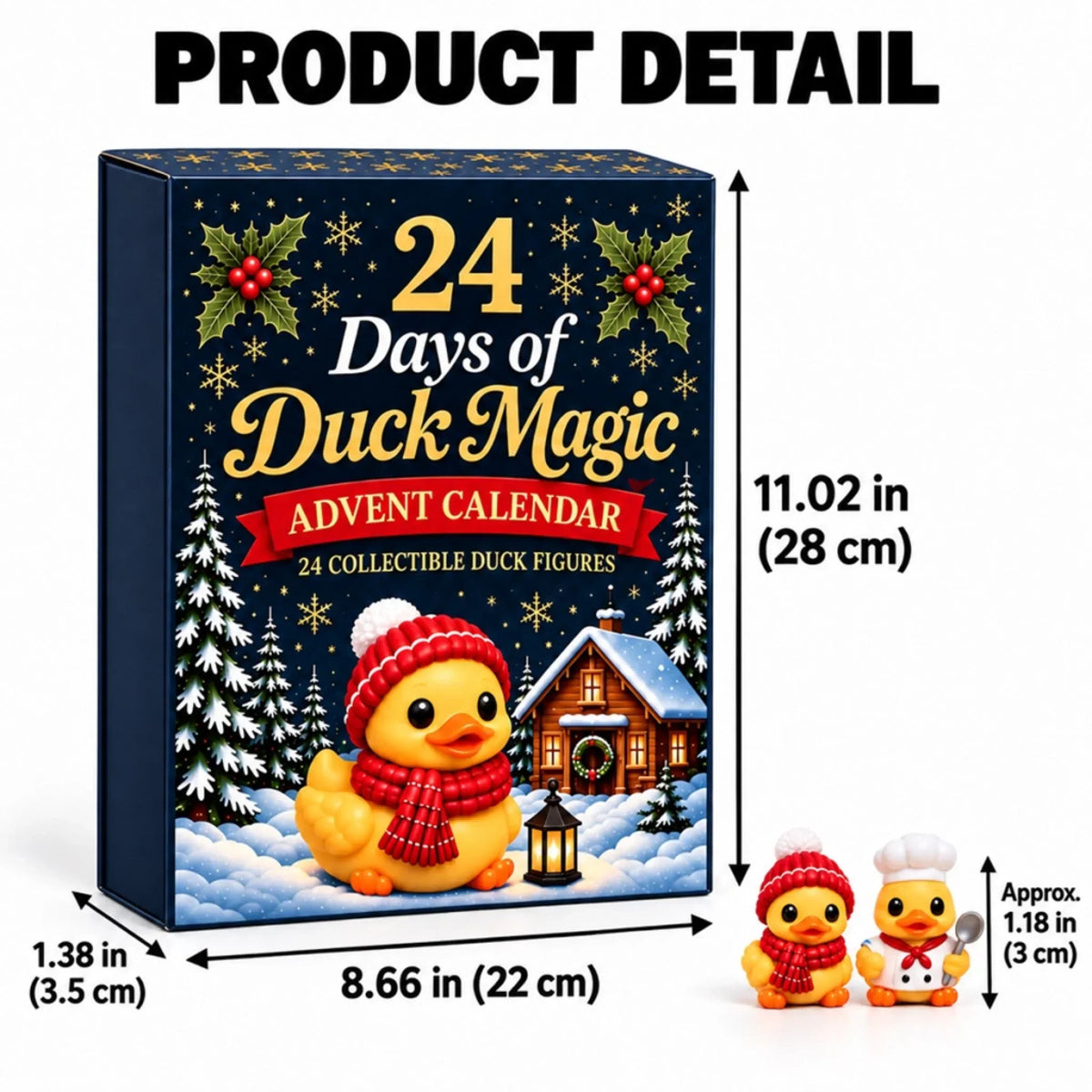 Duck Advent Calendar 24 Collectible Figures Festive Costumes