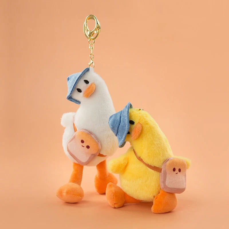Duck Keychain Soft PVC Metal Clip & Key Ring