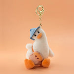 Duck Keychain Soft PVC Metal Clip & Key Ring