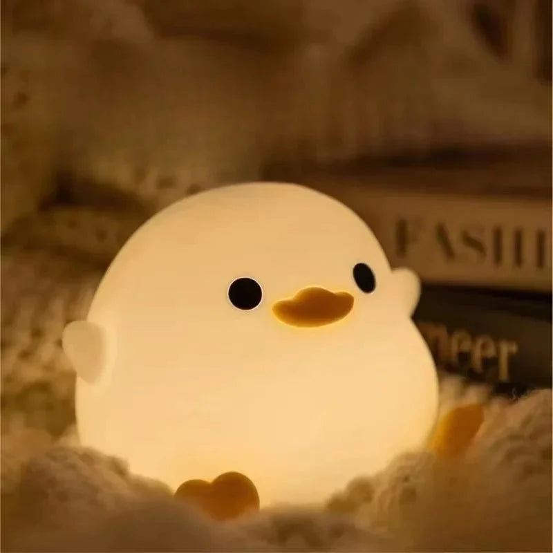 Duck Night Light Silicone LED USB Rechargeable