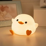 Duck Night Light Silicone LED USB Rechargeable