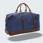 Duffel Bag Canvas with Leather Details Spacious Design