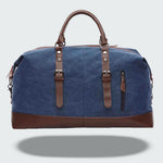 Duffel Bag Canvas with Leather Details Spacious Design