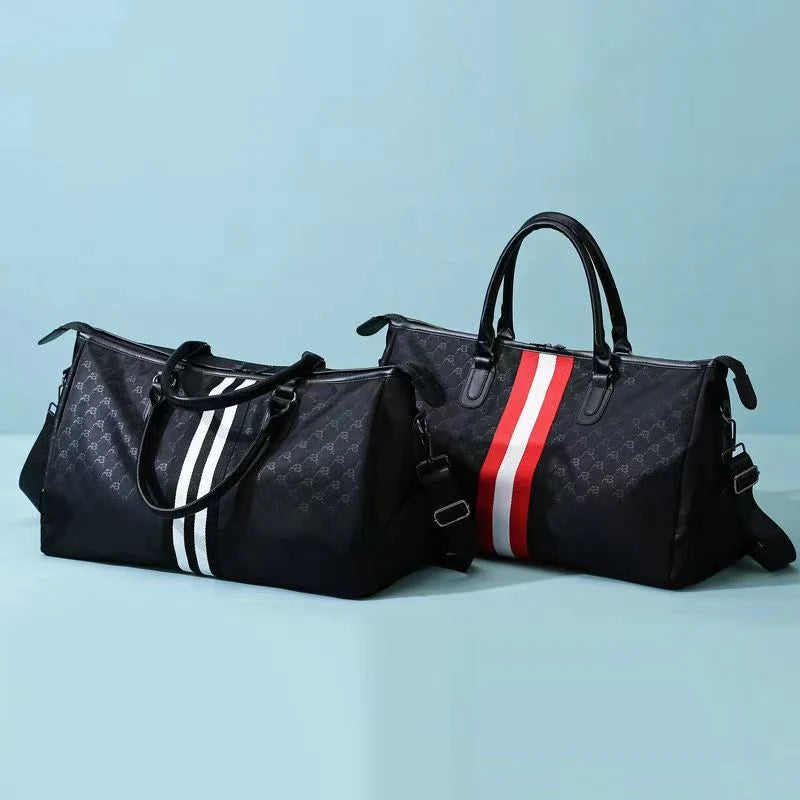 Duffel Bag Durable Fabric Multiple Zip Pockets Adjustable Strap