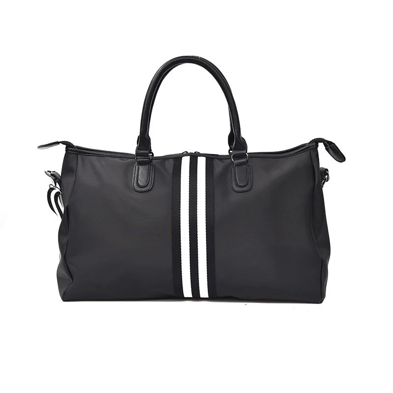 Duffel Bag Durable Fabric Multiple Zip Pockets Adjustable Strap