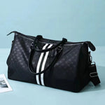 Duffel Bag Durable Fabric Multiple Zip Pockets Adjustable Strap