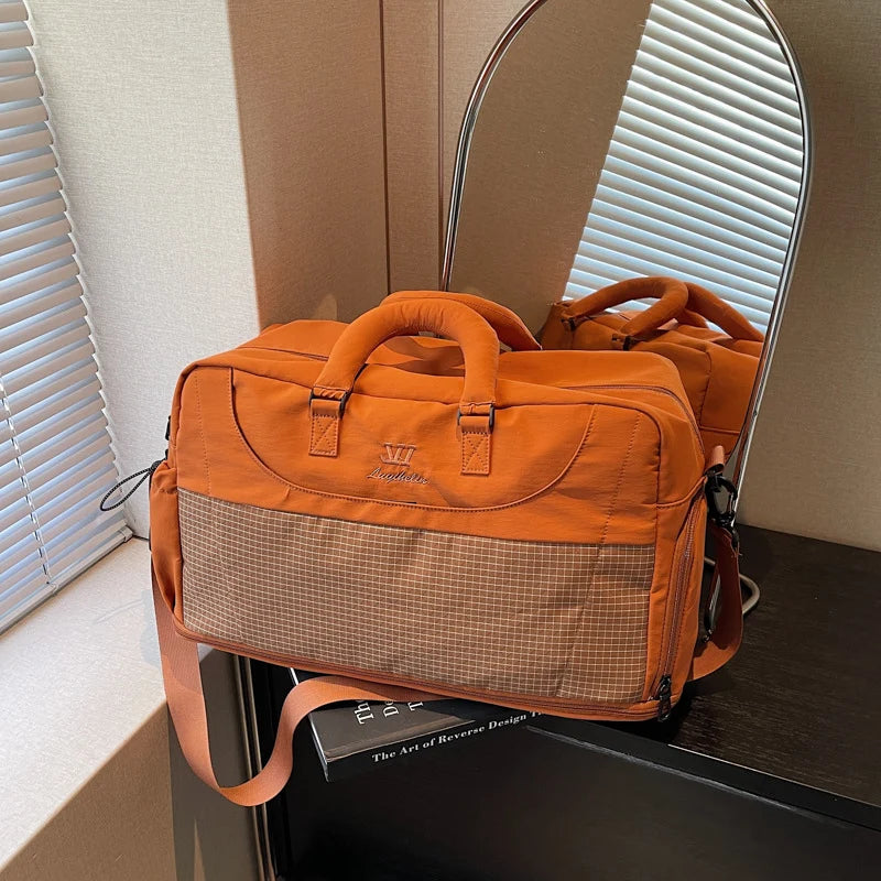 Duffel Bag Durable Fabric Spacious Multiple Pockets & Removable Strap